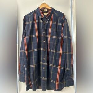 C.E. Schmidt Workwear Plaid Button Down Shirt XLT Cotton Blend